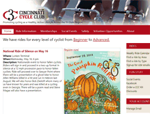 Tablet Screenshot of cincinnaticycleclub.org
